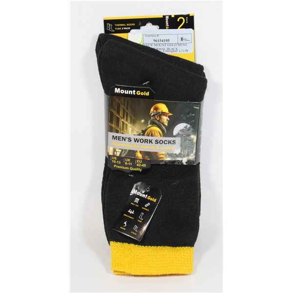 BRAND NEW MOUNT GOLD MENS SIZE 10-13 THERMAL BLACK