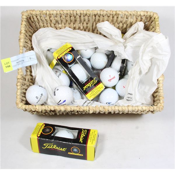 LOT OF GOLF BALLS