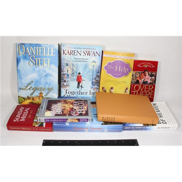 BAG OF READING BOOKS MISC. LOT