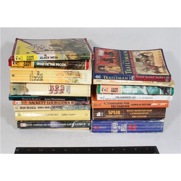 BAG OF READING BOOKS WESTERN THEMED