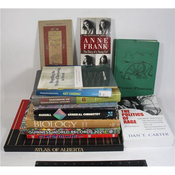 LOT OF TEXTBOOKS NON FICTION AND OTHER EDUCATION