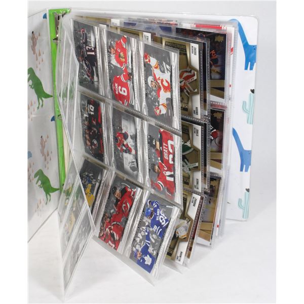 BINDER OF HOCKEY CARDS MOSTLY NEW