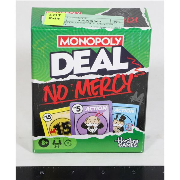 HASBRO MONOPOLY DEAL NO MERCY