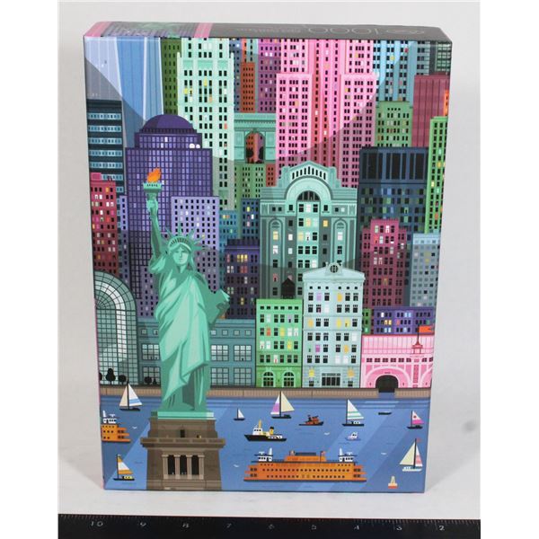 FRED 1000PC PUZZLE 14" X 32" NEW YORK CITY