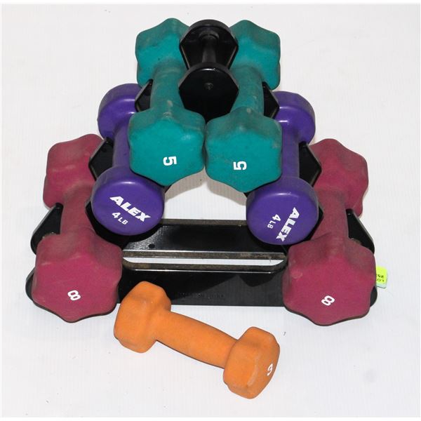 DUMBBELL SET WITH RACK