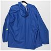Image 2 : PRO RAINER SAILOR BLUE NYLON RAIN JACKET WATERPROOF
