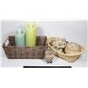 Image 1 : BUNDLE OF CANDLES, REAL AND FLAMELESS