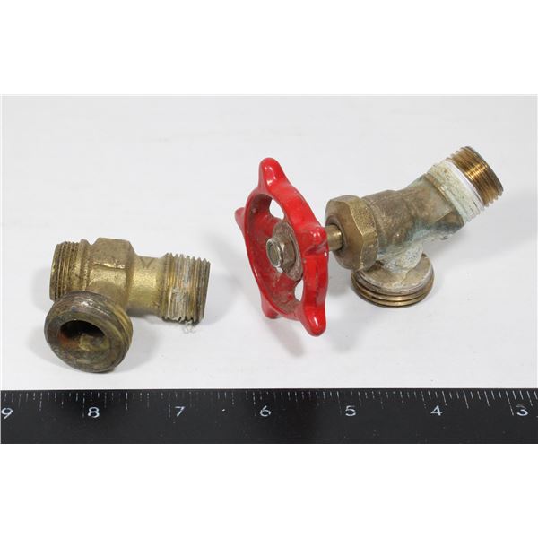 TWO USED BOILER VALVES
