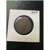 Image 1 : 1859 Canadian One Cent Coin Queen Victoria
