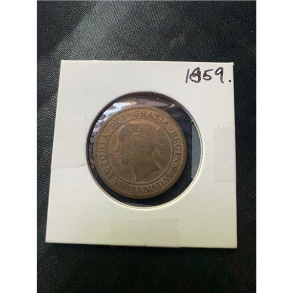 1859 Canada Large Cent Queen Victoria