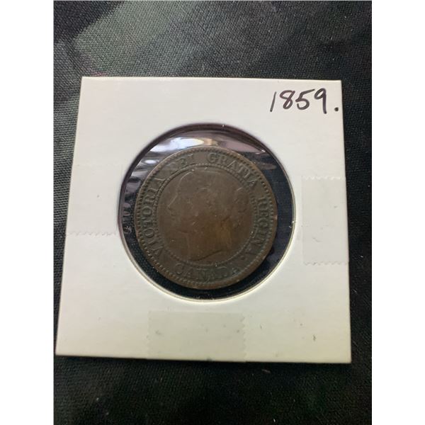 1859 Province of Canada One Cent Coin