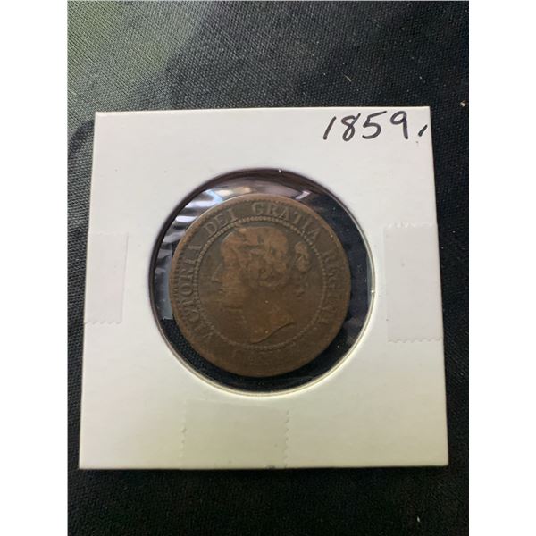 1859 Province of Canada One Cent Coin