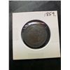 Image 1 : 1859 Canada One Cent Coin Queen Victoria