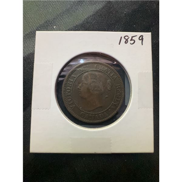 1859 Province of Canada One Cent Coin