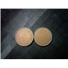 Image 1 : 1916 Canada King George V One Cent Coins, Pair