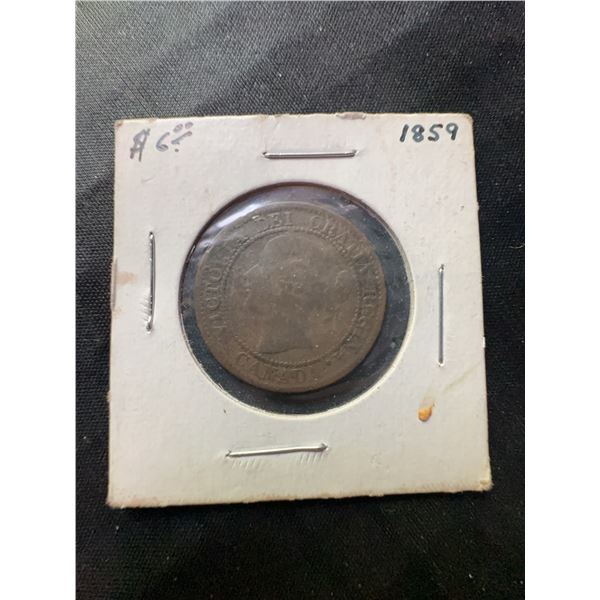 1859 Canada Large Cent Queen Victoria