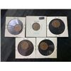 Image 1 : 5 US One Cent Coins: 1895, 1935, 1951, 1954 (x2)