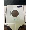 Image 3 : 5 US One Cent Coins: 1895, 1935, 1951, 1954 (x2)