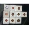 Image 1 : 10 Canadian One Cent Coins 1954-1965