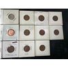 Image 3 : 20 Canadian Pennies from 1940s-1980s Assorted Grades