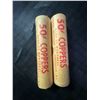 Image 1 : 2 Rolls of 1968 Canadian Pennies, 100 Coins Total