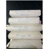 Image 1 : Four Rolls of 50 George VI Canadian Pennies and One Roll Mixed George V/VI Pennies