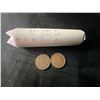 Image 4 : Four Rolls of 50 George VI Canadian Pennies and One Roll Mixed George V/VI Pennies