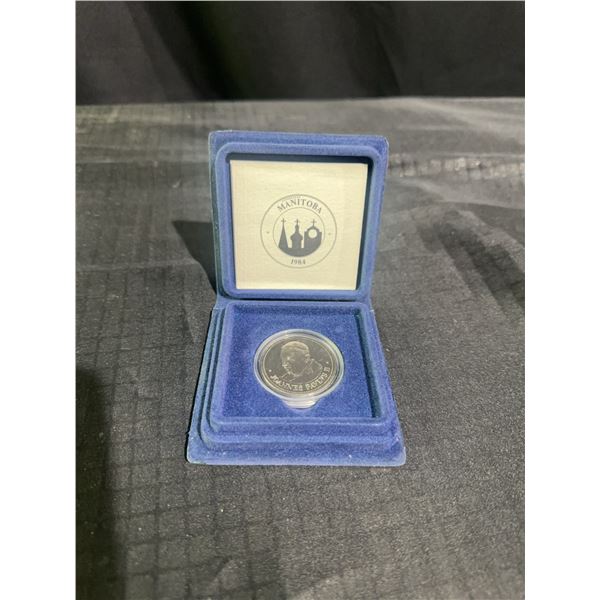 1984 Manitoba Johannes Paulus II Commemorative Coin with Case