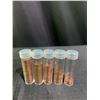 Image 1 : 5 Tubes of Canadian Pennies by Decade and Year