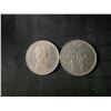 Image 4 : Canadian Quarters Lot: 746g, 3 Containers 1973, 1 Roll 1991 (50 pcs)