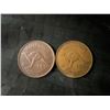 Image 1 : 1950 Australian One Penny Coins Featuring Kangaroo Design