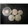 Image 1 : U.S. 90% Silver Coins, 45.5g, Mixed Years, Half Dollars & Dime
