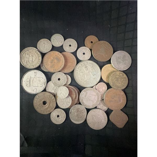 Bulk Lot of International Coins, 256g – South Africa, East Africa, Rhodesia, Etc.