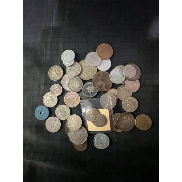 232g Mixed International Coins Including Unverified Roman Coins