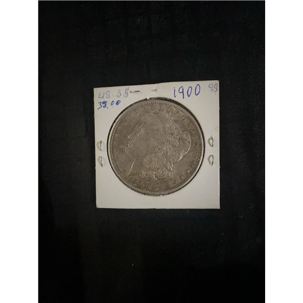 1900 U.S. Morgan Silver Dollar, 90% Silver, 27g
