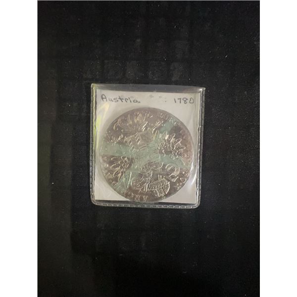 Austria 1780 Maria Theresa Thaler Restrike, 28g .833 Silver
