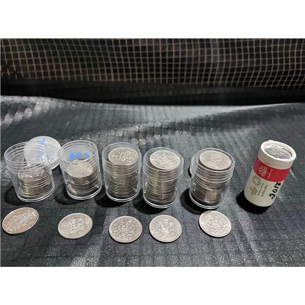 Canadian 50 Cent Coins, 1970s to 2017, Multiple Rolls