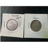 Image 3 : 80% silver Canadian 25 Cent Coins