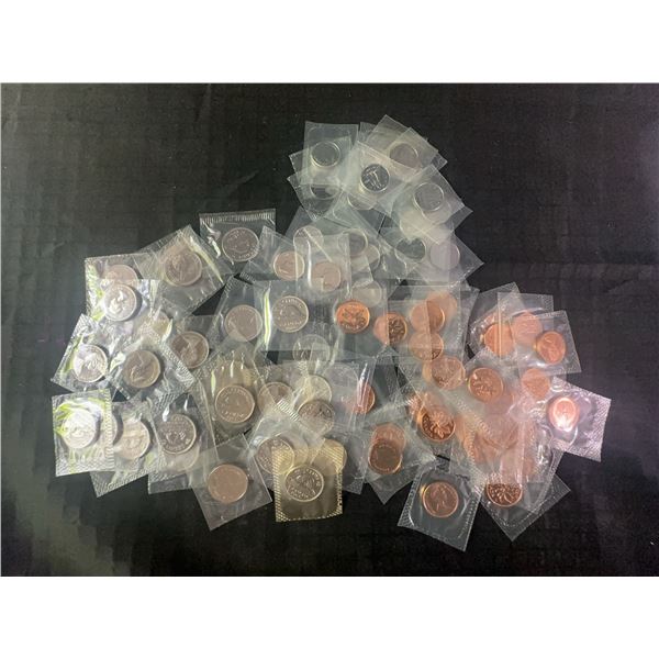 Bulk Uncirculated Canadian Pennies, Nickels, Dimes 1960s-1990s
