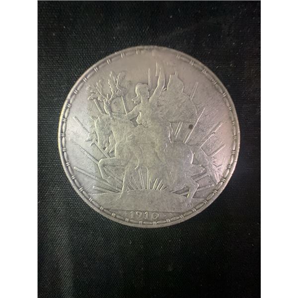 1910 Mexico One Peso .900 Silver Centennial Independence Coin, 27g