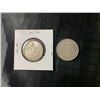 Image 1 : Netherlands 1 Guilder .720 Silver Coins, 1957 and 1938, 16.5g