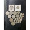 Image 1 : British .500 Silver Coins, 1920-1945, 3 Pence to Half Crown, 159g