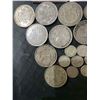 Image 2 : British .500 Silver Coins, 1920-1945, 3 Pence to Half Crown, 159g