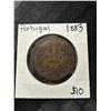 Image 1 : 1883 Portugal 20 Reis Coin, 11.7g