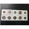 Image 2 : 10 Coins: 2 Shillings, Canadian Half Dollars, Nickels, U.S. Coins