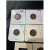 Image 2 : 14 Canadian And U.S. Pennies, Various Dates On Card