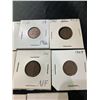 Image 5 : 14 Canadian And U.S. Pennies, Various Dates On Card