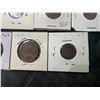 Image 7 : 14 Canadian And U.S. Pennies, Various Dates On Card