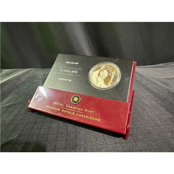 2005 $10 Fine Silver Coin Pope John Paul II Royal Canadian Mint