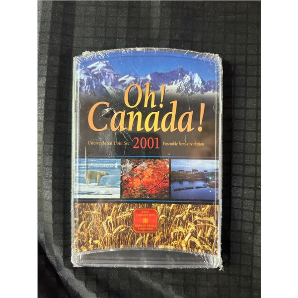 2001 Oh! Canada! Uncirculated Coin Set in Original Packaging